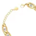 Latest High Quality Gold Plated Stainless Steel Jewelry Crystal Zircon Link Chain Bracelet B212228_ipsvogv.com