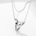 pendant Necklace, Creative And Fashionable V-letter Cross Chain Necklace Accessory_ipsvogv.com
