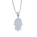 Men's Jewelry Hamsa Palm Pendant Necklace Hip Hop Rap Inlaid Zircon_ipsvogv.com