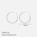 Women’s Jewelry Set Fashion Simple And Popular 30/40/50/60mm Stainless Steel Round Earrings Personality Fashion Gold Geometric Earrings_ipsvogv.com
