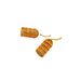 Long hollowed out emi-circular wind chime, niche luxury ilver needle earring, copper plated real gold ear_ipsvogv.com