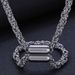 Men's Jewelry Magnetic Buckle Bracelet Jewelry Street Punk Style Domineering Chain Necklace Jewelry Set_ipsvogv.com