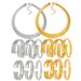 Women's Jewelry Set Fashion Open Bracelets Personalized Wide Version Plain Ring Collar Punk Style Jewelry Set Female_ipsvogv.com