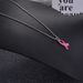 Trendy Fashion Korean Style Neck Sweater Chain Red Ribbon Pendant Long Necklace Women's Clothing Accessories_ipsvogv.com
