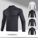 Men's Clothing Long-Sleeved T-Shirt Men's Sports Outdoor Tops Quick-Drying Breathable Running Fitness Training Suit Half-Zip Stand Collar_ipsvogv.com