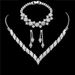2024 Yiwu Jewelry Women's Decoration Fashion Banquet Wedding Party Elegant Temperament Set Necklace Earrings_ipsvogv.com