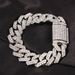 Hip Hop Fashion Minimalist Cuban Bracelet Men's Trendy Punk Street Coarse Alloy Bracelet_ipsvogv.com
