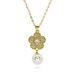 Douyin Hot Selling Light Luxury Diamond Shell Heart Pendant Copper Plated Gold Necklace Female High End Retro Fashion Popular Jewelry_ipsvogv.com