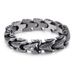 Men's Jewelry Stainless Steel Casting Bracelet Personalized Punk Style Snake Bone Chain Versatile Bracelet Hip Hop Accessories_ipsvogv.com