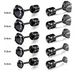 2mm-6mm 1pair Medical Stainless Steel Black Crystal Zircon Ear Studs Earrings Tragus Cartilage Hypoallergenic Screws Piercing Jewelry For Men Women_ipsvogv.com