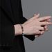 Fashion Colorful Volcanic Stone Titanium Steel Bracelet Men's Trendy Hip Hop High End Couple Jewelry_ipsvogv.com