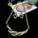Vintage Antique Classic Black Gold Series Enamel Diamond Set Necklace Earrings Versatile Jewelry_ipsvogv.com