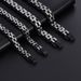 Hot Selling Titanium Steel Three-Row Flat Strap Men's Bracelet Wristband Street Hip-Hop 2024 New Model_ipsvogv.com