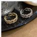 Celebrity Style Diamond Studded Cuban Chain Men's Trendy Hip-hop Ins, Cool Style, Single Index Finger Ring, Women's_ipsvogv.com