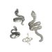 Ring and bracelet set for women, niche pattern, spirit snake design, ancient silver ring, unisex ring_ipsvogv.com