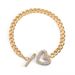 Women's Jewelry Set Fashion High End Brand Personalized Love Zircon Bracelet Necklace Set_ipsvogv.com