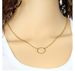 Small ring clavicle chain pendant women's simple short Joker necklace fashion sweet Japanese Korean Accessories Wholesale_ipsvogv.com