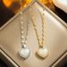 Live New Mermaid Ji Beizhu Love Titanium Steel Necklace Women's Korean-style All-match Elegant Fashion Neck Chain Clavicle Chain_ipsvogv.com