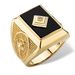 gold-plated Simple And Fashionable Square Men's Ring, Hip-hop Accessory_ipsvogv.com