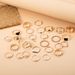 New Combination Fashion Personality Snake Shaped Love Butterfly Fried Dough Twists Hollowed Out 27 Piece Set Ring_ipsvogv.com