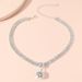 Personalized Full Necklace With Large Diamond Collar, Exaggerated Zircon Pendant, Dress Accessories, Neck Bone Chain,_ipsvogv.com