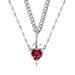 Valentine's Day One Arrow Heart Piercing Dagger Sword Pendant Double Layered Love Necklace Gift Jewelry_ipsvogv.com