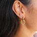 Women's Jewelry Stainless Steel K Gold Plated Zircon Ring Pendant Thick Earrings Fashionable And Versatile High End Temperament Earrings_ipsvogv.com