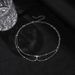 Korean Version Of Fashionable Round Bead Rhinestone Double-layer Necklace, Minimalist Collarbone Necklace Jewelry_ipsvogv.com
