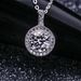 Live broadcast of 2-carat high carbon diamond necklace for women with hearts eight arrows round bag pendant and_ipsvogv.com