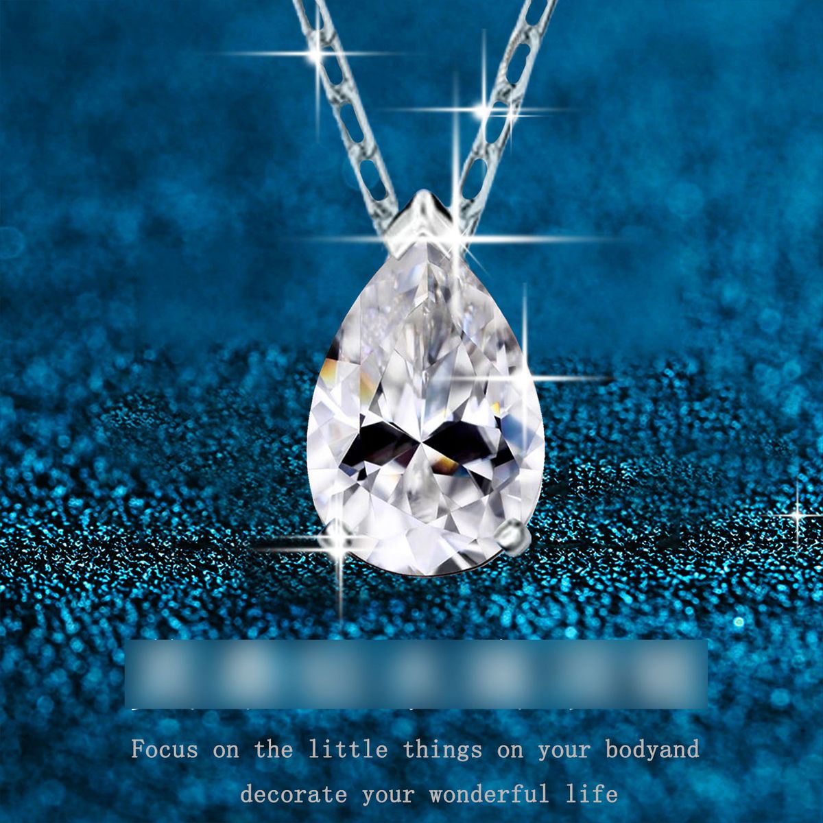S925 Sterling Silver Water Drop Pear Shaped Moissanite Necklace Earrings Set Female Luxury_ipsvogv.com