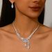 Women’s Jewelry Set Fashion New Fashion Trend Zircon Earrings Necklace Bracelet Three Piece Set Women's Wedding_ipsvogv.com