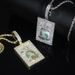 New Money Bag Pendant Fashionable Trend With Zircon Inlaid Men's Necklace_ipsvogv.com