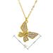 Temperament Butterfly Clavicle Chain Micro Inlaid Zircon Pendant Ins Style Valentine's Day Jewelry Gift Women's Butterfly Necklace_ipsvogv.com