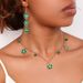 Women's Jewelry Set Fashion Fashionable Temperament Metal Lucky Five Leaf Clover Love Petals Ladies Necklace Bracelet Earrings Gift Set_ipsvogv.com