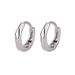 S999 Pure Silver Mobius Plain Hoop Earrings For Women Cold Style Twisted Line Personality Ear Buckle High End Earrings_ipsvogv.com