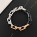 Men's Jewelry Street Hip Hop Bamboo Square Cuban Bracelet Jewelry Personality All Match Stainless Steel Bracelet Bracelet Men's Jewelry_ipsvogv.com