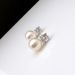 Cao Shi Ruili Star Same Style Elegant Women's Simulated Pearl Single Diamond Fashion Dinner Earrings_ipsvogv.com