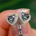 New earrings are versatile, simple and exquisite. Women's lovely earrings are set with heart-shaped Zircon Earrings_ipsvogv.com