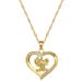 【 Titanium Steel 】 Love Elephant Light Luxury Temperament Gorgeous Full Diamond Necklace Women's Versatile Collarbone_ipsvogv.com