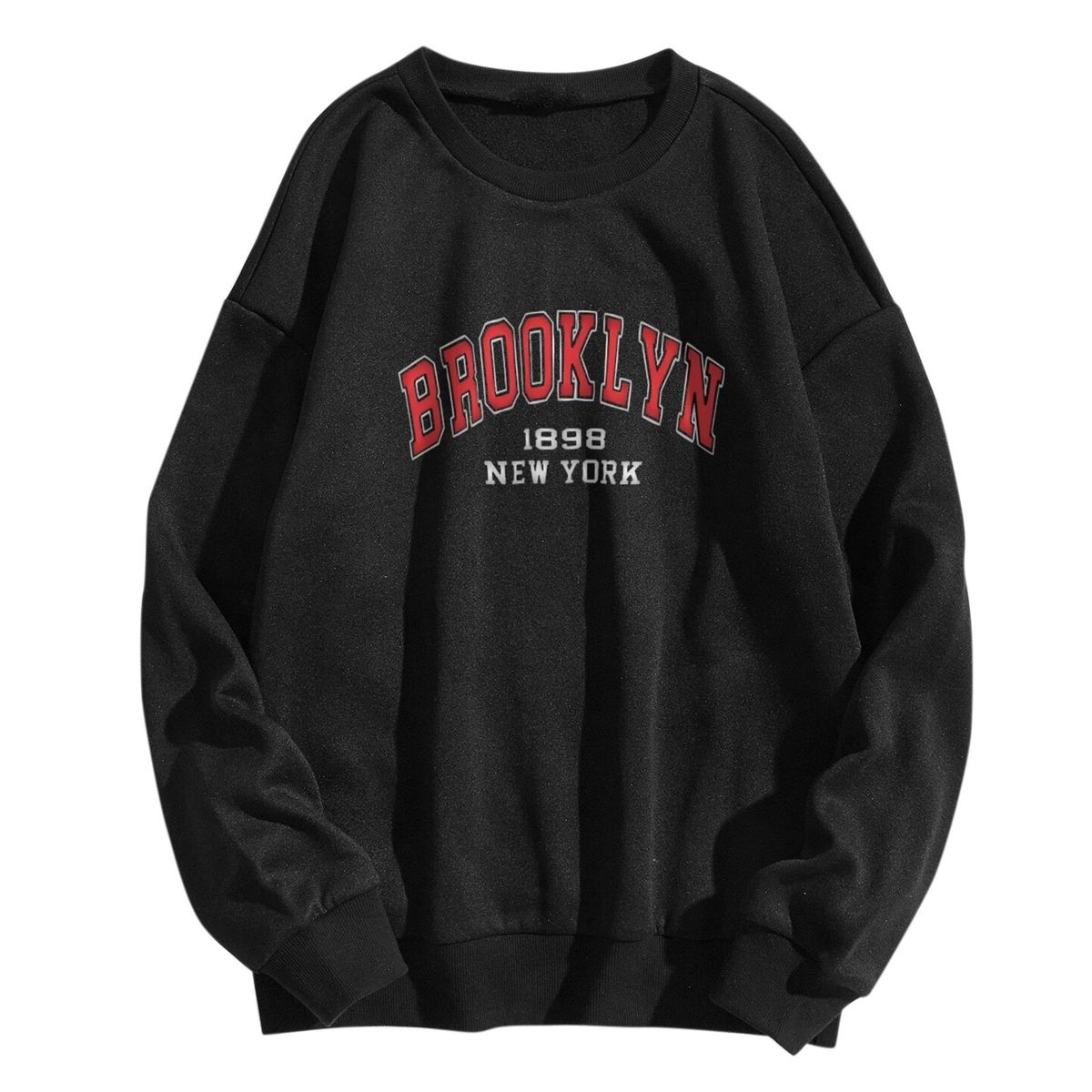 Women's Clothing 2024 autumn new round neck long sleeve letter women's casual outer wear plus velvet large size sweater tops women _ipsvogv.com