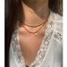 French Niche Design, Artistic Red Bead Asymmetrical Gold Coin Pendant, Simple Temperament Necklace, Collarbone Chain_ipsvogv.com