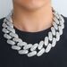 Men's Jewelry Hip Hop 40mm Large Cuban Chain Full Of Zircon T Square Zircon Real Gold Electroplated Hip Hop Punk Male Personality Necklace_ipsvogv.com