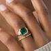 Sanjie 2025 New Internet Celebrity Women's Diamond Alloy Inlaid Green Ring Jewelry_ipsvogv.com