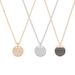 Rose Gold Small Racket Necklace Female Element Crystal Clavicle Necklace Female_ipsvogv.com