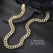 Explosive Necklace Cool Alloy Full Diamond 15mm Men's Cuban Chain Hip Hop Fashion Metal Necklace_ipsvogv.com
