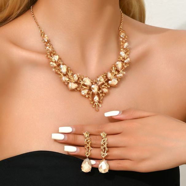 New Necklace And Earrings For Women, Two-Piece Fashion Accessories From Yiwu, Internet Celebrity Jewelry Set_ipsvogv.com