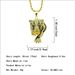 Hot selling hip-hop jewelry set with diamonds, green eyes, tiger head men's pendant, necklace, and pendant_ipsvogv.com