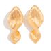 Personalized Irregular Liquid Metal Pleated Ins Wind Geometry Square Thread Heart-shaped Earrings_ipsvogv.com