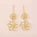 N10851 trendy alloy flower collarbone with exaggerated niche vintage necklace_ipsvogv.com