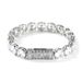 Men's Hip-Hop Tennis Bracelet - 10mm Wide Row Of Cubic Zirconia Stones (Minimalist Style Stainless Steel Chain For Jewelry Business)_ipsvogv.com